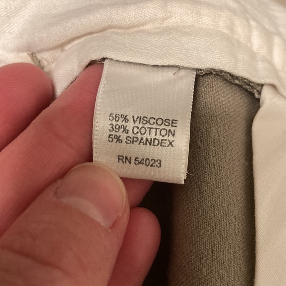 Banana Republic Khaki wide leg trousers. size 0 short. - Picture 4 of 5